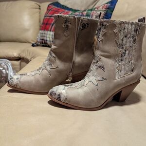 Elegant Taupe Ankle Booties